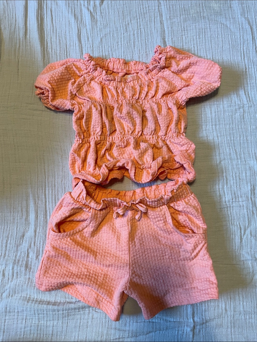 Carter's Pink Textured Two-Piece Girls Matching Set